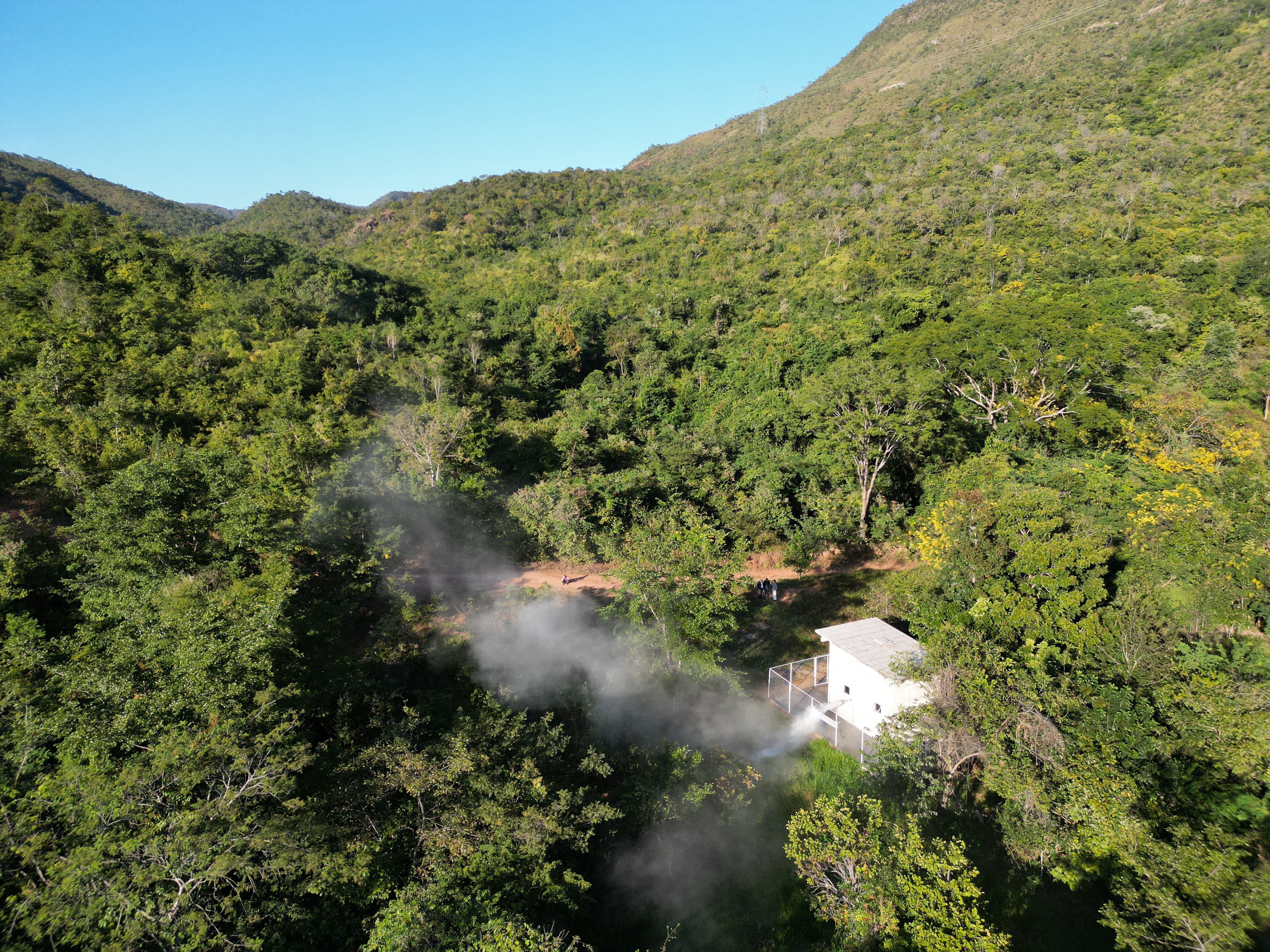 Casa de bomba na jazida Hanuman